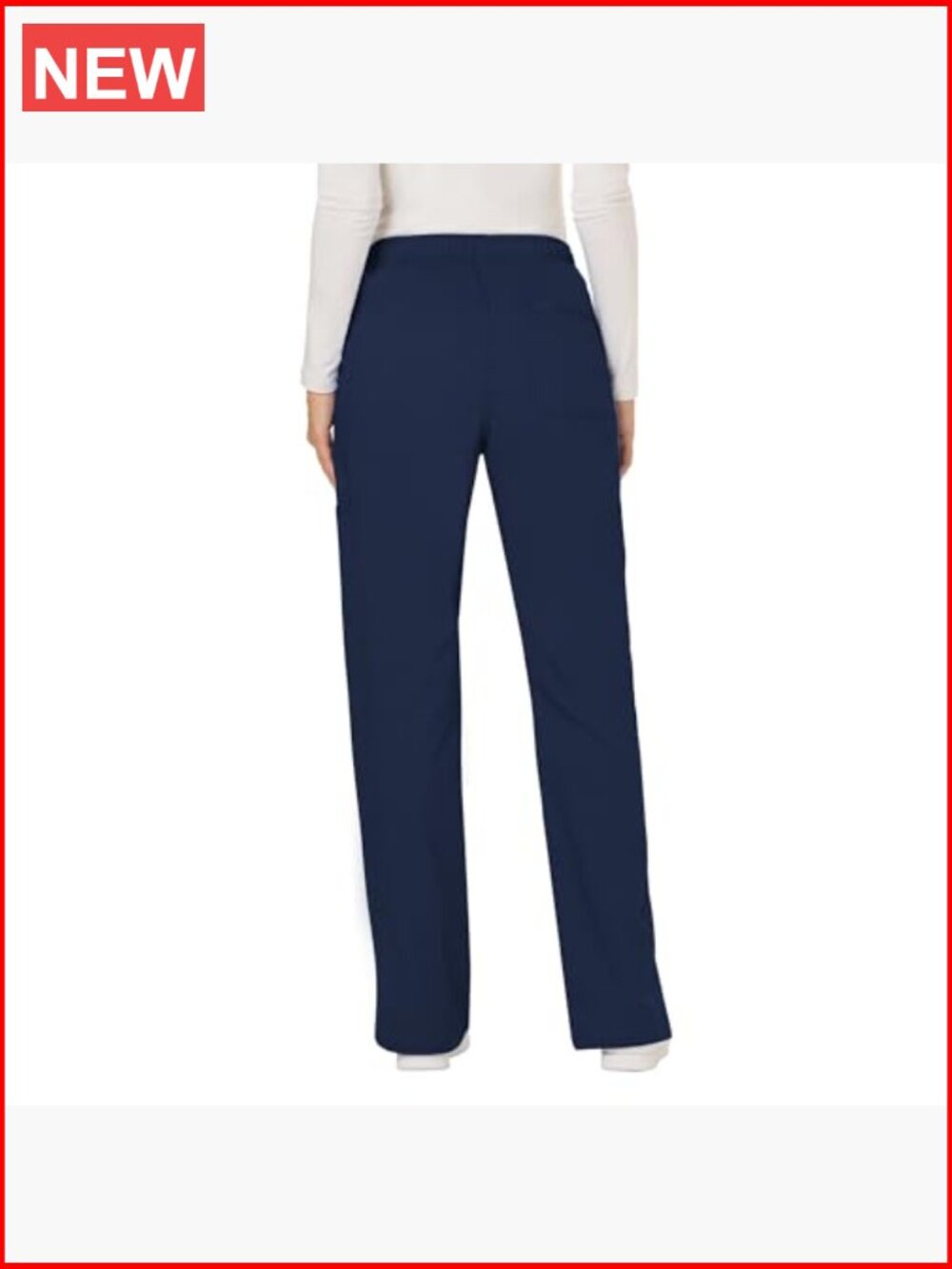Cherokee Women Scrubs Pant Workwear Revolution Mid Rise Moderate Flare - Picture 2 of 7